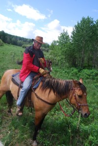 Riding the 'Mantracker' horse through the national park, day two