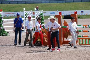 Walking the course - the two-hour pre-entertainment