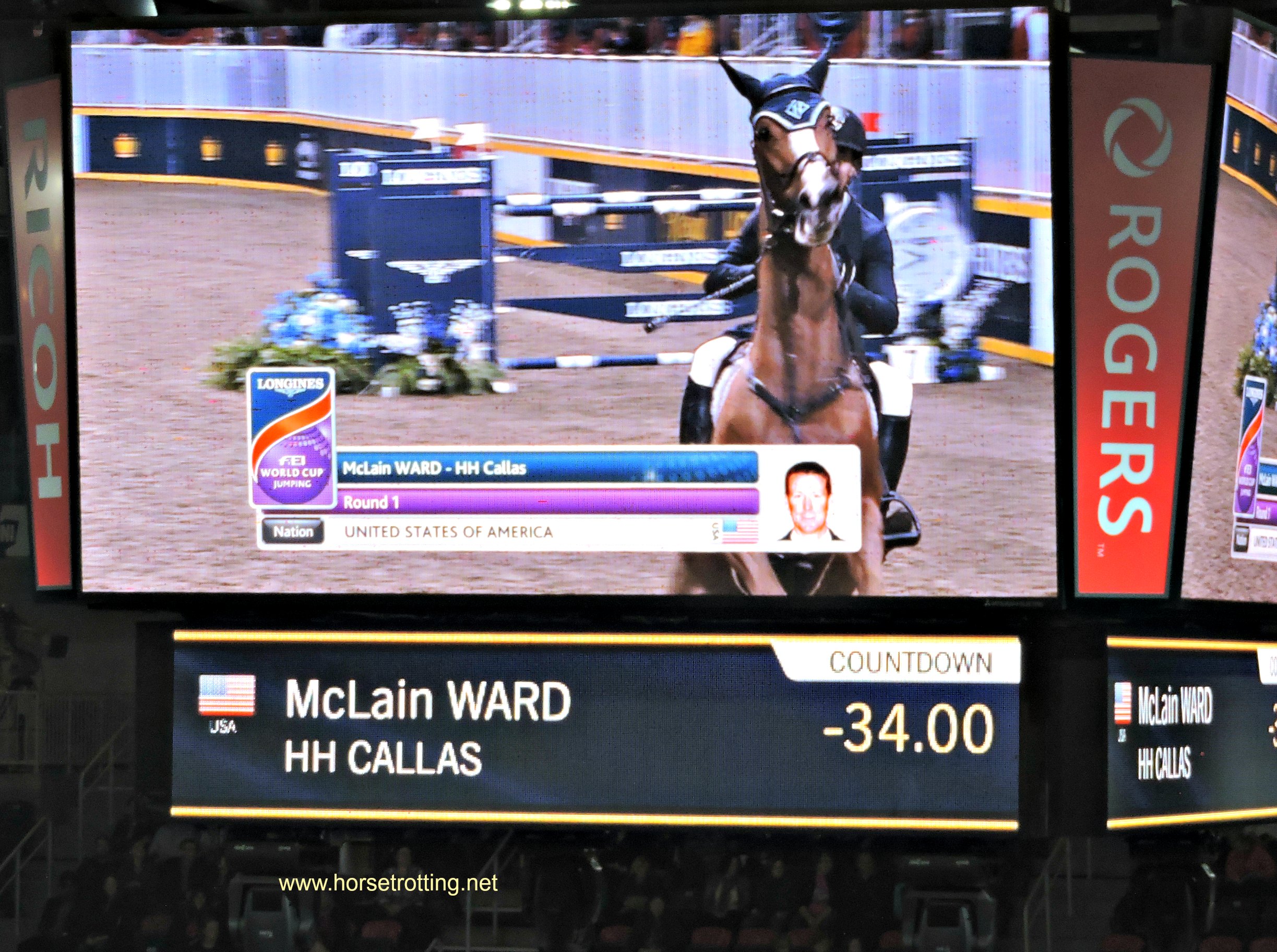 International Accumulator Show Jumping Challenge at The Royal Winter Fair in Toronto, Ontario.
